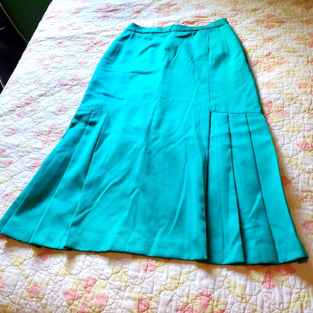 Vintage Green Midi Skirt